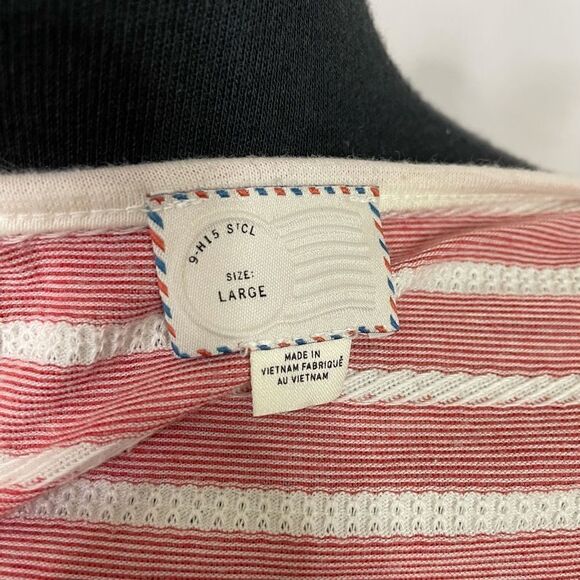 Anthropologie Postcard 9-H15 STCL Striped Boat Beck T-Shirt - Women’s L - Picture 7 of 7